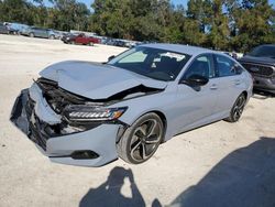 Salvage cars for sale from Copart Ocala, FL: 2022 Honda Accord Sport SE