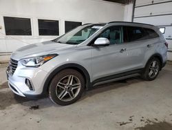 Salvage cars for sale from Copart Blaine, MN: 2017 Hyundai Santa FE SE Ultimate