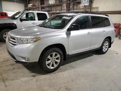 Toyota Highlander salvage cars for sale: 2012 Toyota Highlander Base