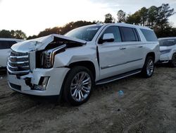 Cadillac Escalade salvage cars for sale: 2017 Cadillac Escalade ESV Luxury