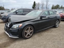 Mercedes-Benz salvage cars for sale: 2016 Mercedes-Benz C 300 4matic