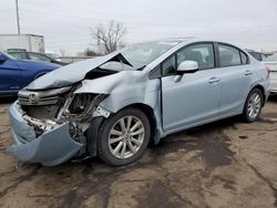 Honda Civic salvage cars for sale: 2012 Honda Civic EX