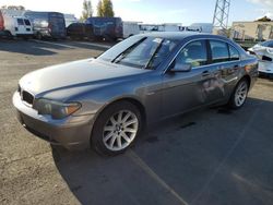 BMW 7 Series salvage cars for sale: 2002 BMW 745 I