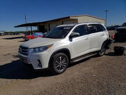 Toyota Highlander salvage cars for sale: 2019 Toyota Highlander SE