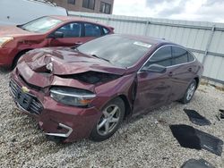 Chevrolet Malibu salvage cars for sale: 2016 Chevrolet Malibu LS