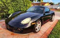 Porsche Cayman salvage cars for sale: 2006 Porsche Cayman S