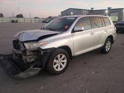 Toyota Highlander salvage cars for sale: 2012 Toyota Highlander Base