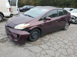 Salvage cars for sale from Copart Austell, GA: 2013 Toyota Prius