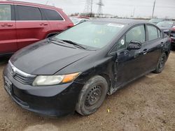 Honda salvage cars for sale: 2012 Honda Civic LX