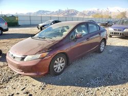 Honda salvage cars for sale: 2012 Honda Civic LX