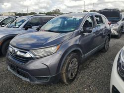 Salvage cars for sale from Copart Fort Pierce, FL: 2018 Honda CR-V LX