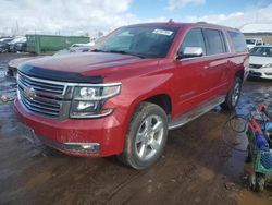 Chevrolet salvage cars for sale: 2015 Chevrolet Suburban K1500 LTZ