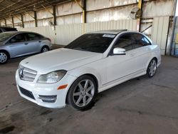 Mercedes-Benz salvage cars for sale: 2013 Mercedes-Benz C 250