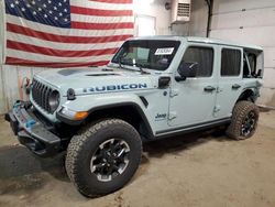 Jeep Wrangler salvage cars for sale: 2024 Jeep Wrangler Rubicon 4XE