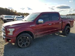 Vehiculos salvage en venta de Copart Mocksville, NC: 2015 Ford F150 Supercrew