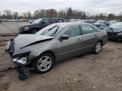 Honda Accord salvage cars for sale: 2007 Honda Accord EX