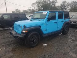 Jeep Wrangler Unlimited Sport salvage cars for sale: 2021 Jeep Wrangler Unlimited Sport