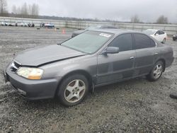 Acura salvage cars for sale: 2002 Acura 3.2TL