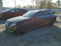 Salvage cars for sale from Copart Gastonia, NC: 2013 Mercedes-Benz C 300 4matic