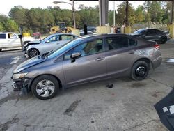 Salvage cars for sale from Copart Gaston, SC: 2015 Honda Civic LX