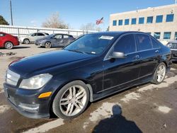 Mercedes-Benz c-Class salvage cars for sale: 2012 Mercedes-Benz C 300 4matic