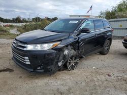 Toyota Highlander salvage cars for sale: 2019 Toyota Highlander LE