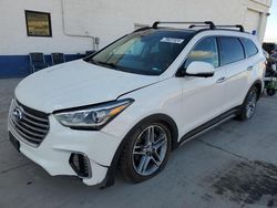 Hyundai Santa fe salvage cars for sale: 2017 Hyundai Santa FE SE Ultimate