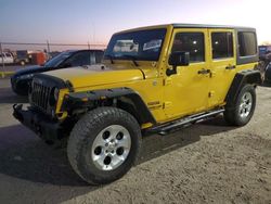 Jeep salvage cars for sale: 2015 Jeep Wrangler Unlimited Sport