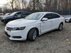 Chevrolet salvage cars for sale: 2017 Chevrolet Impala LT