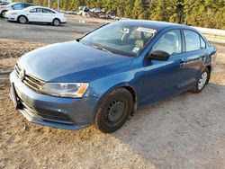 Volkswagen salvage cars for sale: 2015 Volkswagen Jetta Base