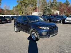 Land Rover salvage cars for sale: 2018 Land Rover Range Rover Evoque SE