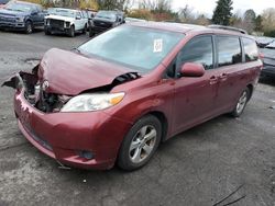 Toyota Sienna le salvage cars for sale: 2013 Toyota Sienna LE