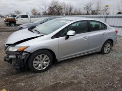 Honda salvage cars for sale: 2012 Honda Civic LX