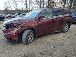 Toyota Highlander salvage cars for sale: 2014 Toyota Highlander LE