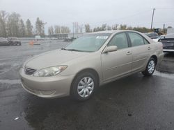 Toyota Camry salvage cars for sale: 2005 Toyota Camry LE