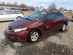 Honda salvage cars for sale: 2013 Honda Civic LX