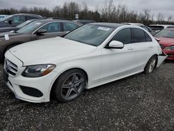 Mercedes-Benz salvage cars for sale: 2015 Mercedes-Benz C 300 4matic