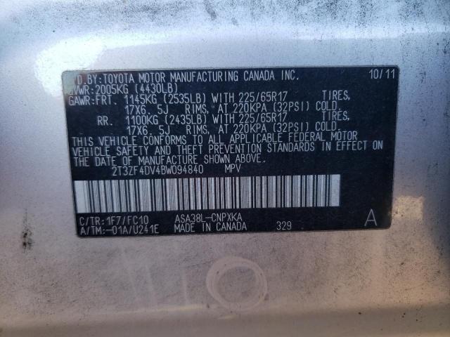 2011 Toyota Rav4 Base