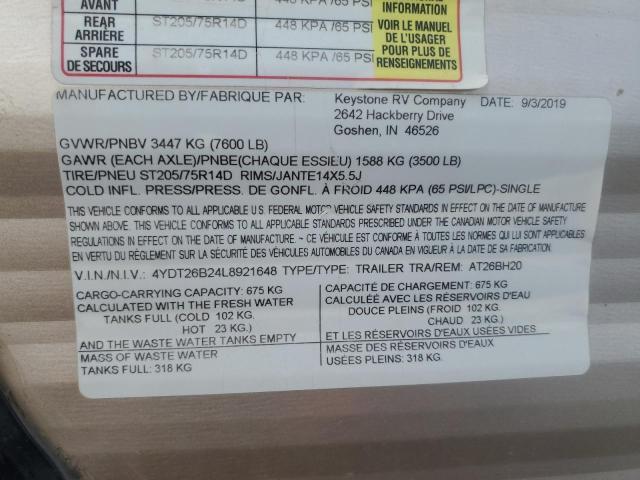 2020 Aspen Trail M-26-RV