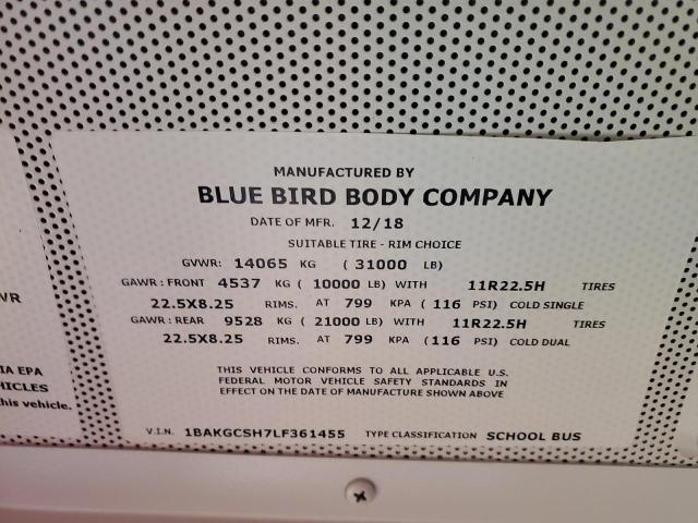 2020 Blue Bird School bus / Transit bus