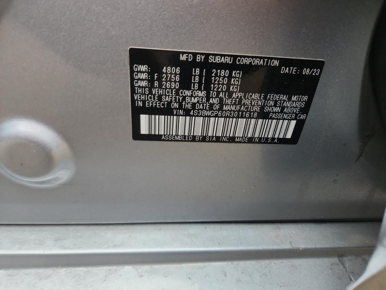 2024 Subaru Legacy Touring xt