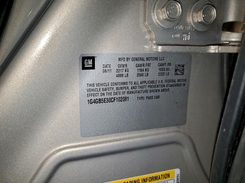 2012 Buick Lacrosse Convenience