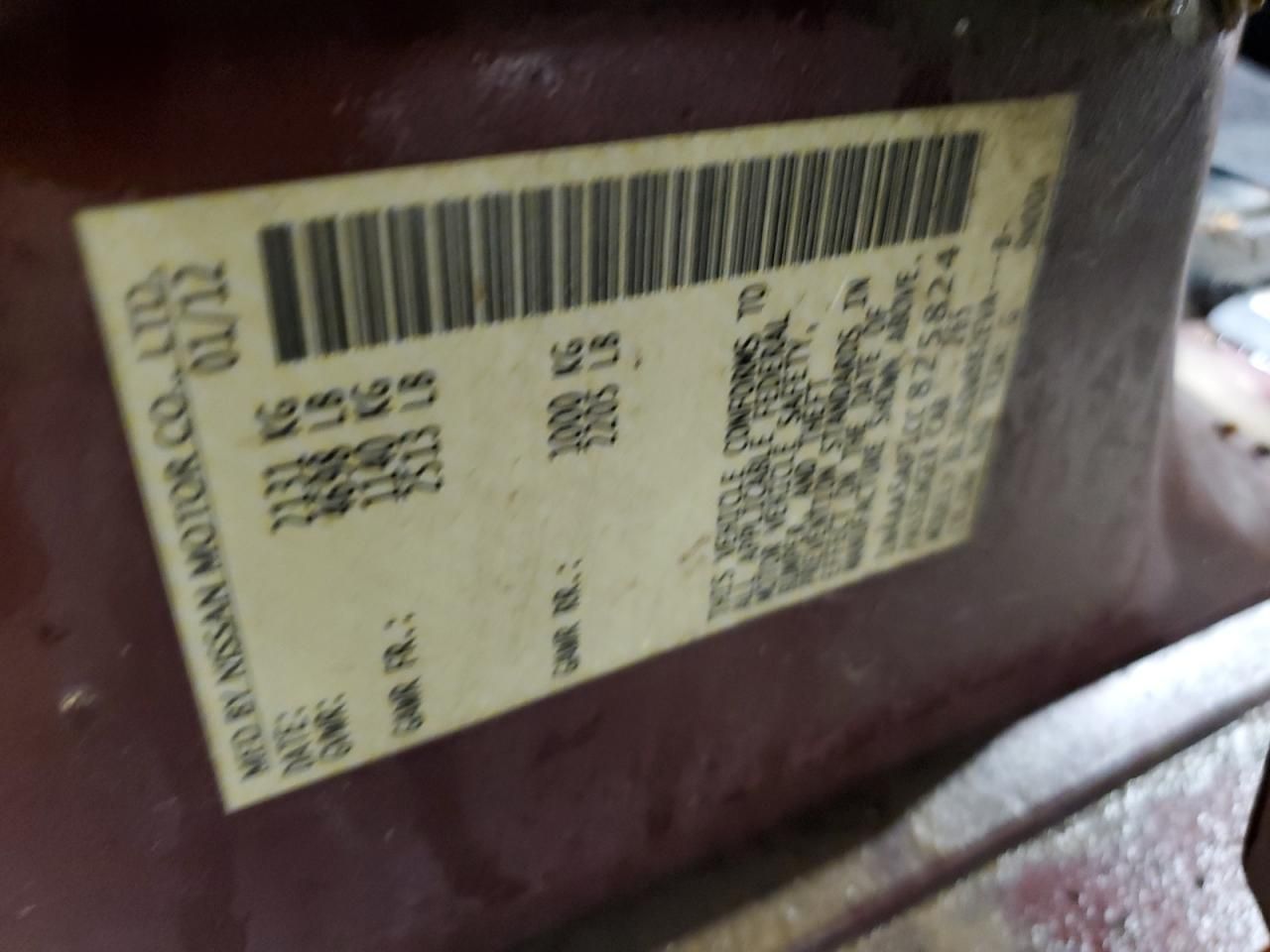 2012 Nissan Maxima s