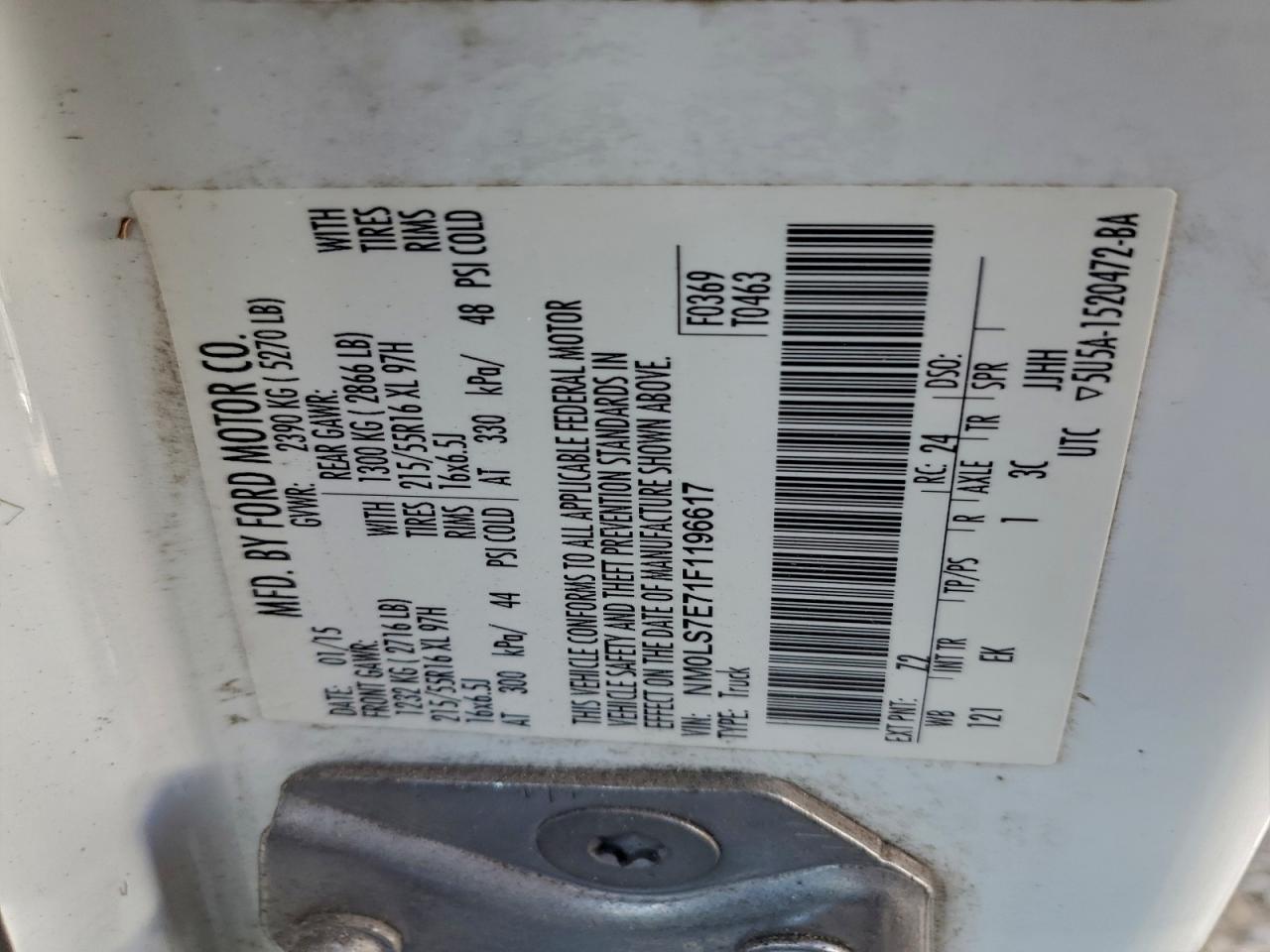 2015 Ford Transit Connect xl
