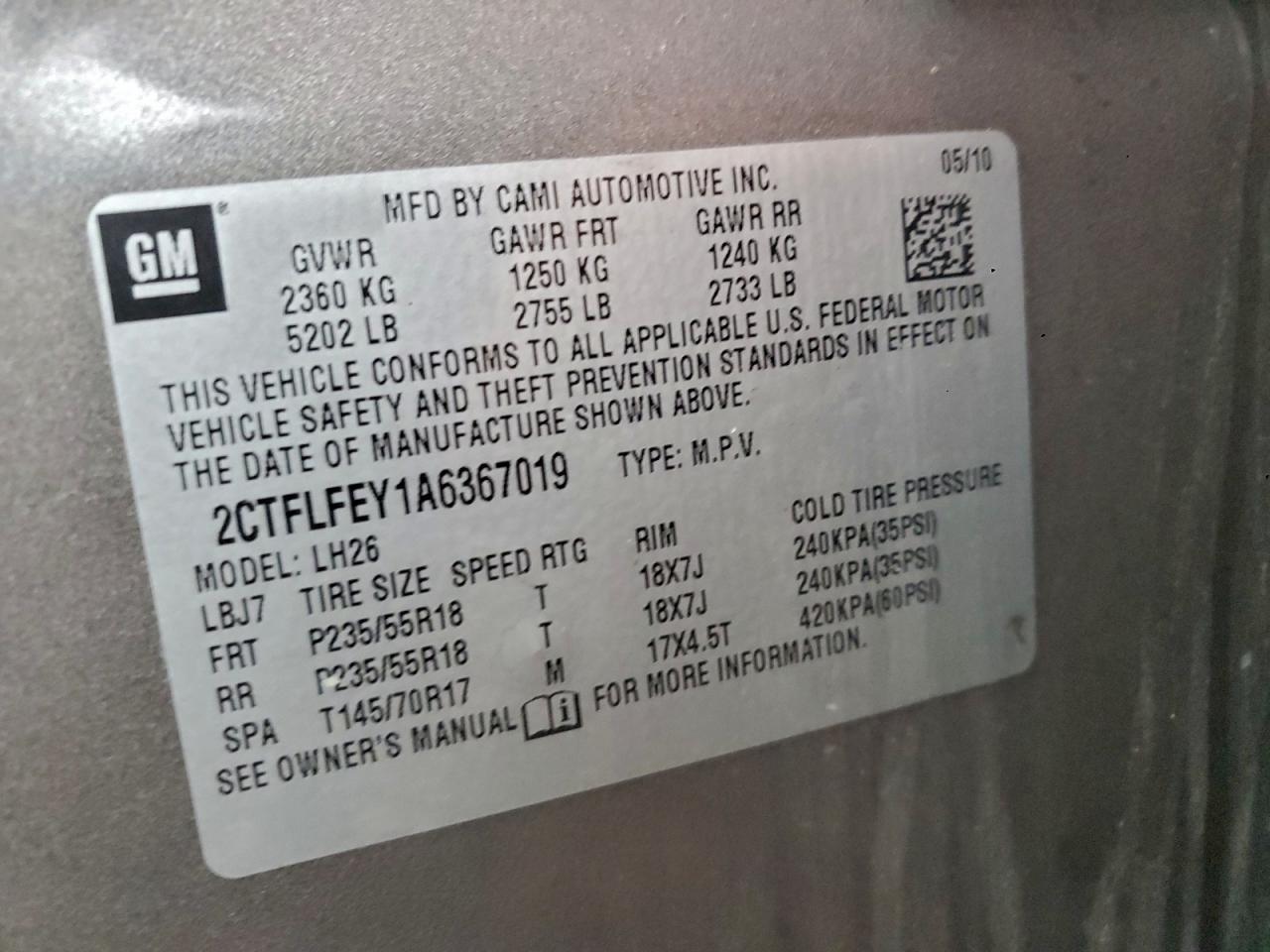 2010 GMC Terrain slt