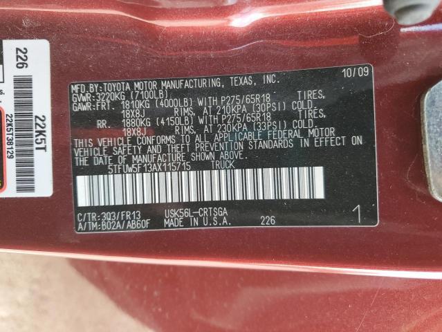 2010 Toyota Tundra Double cab SR5