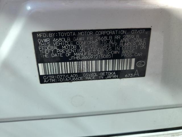 2007 Lexus Es 350