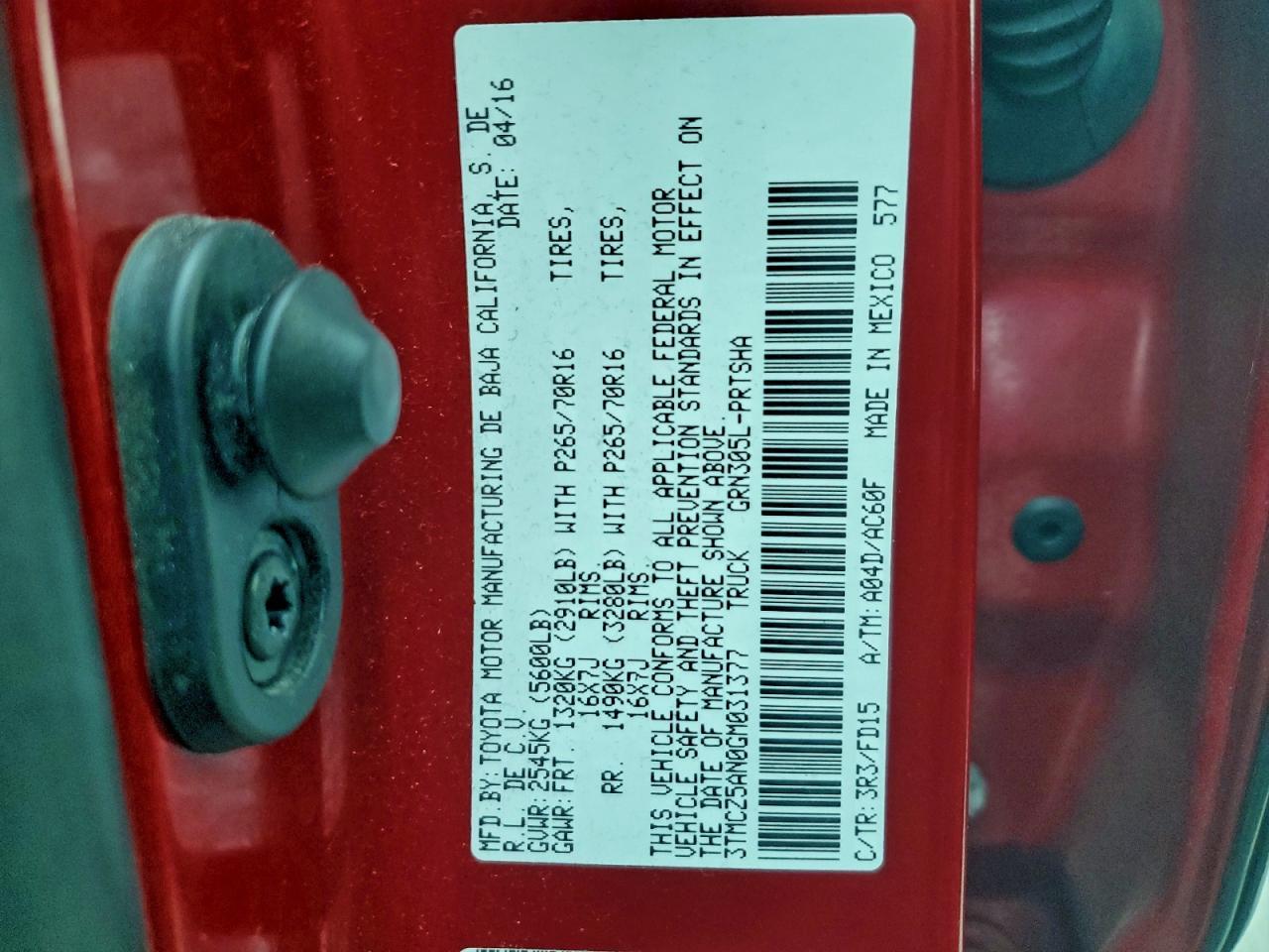 2016 Toyota Tacoma