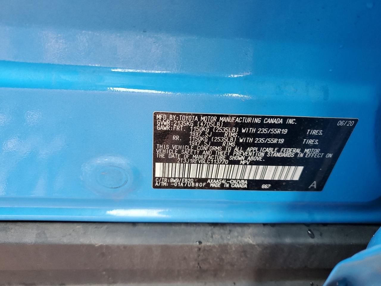 2020 Toyota Rav4 Adventure