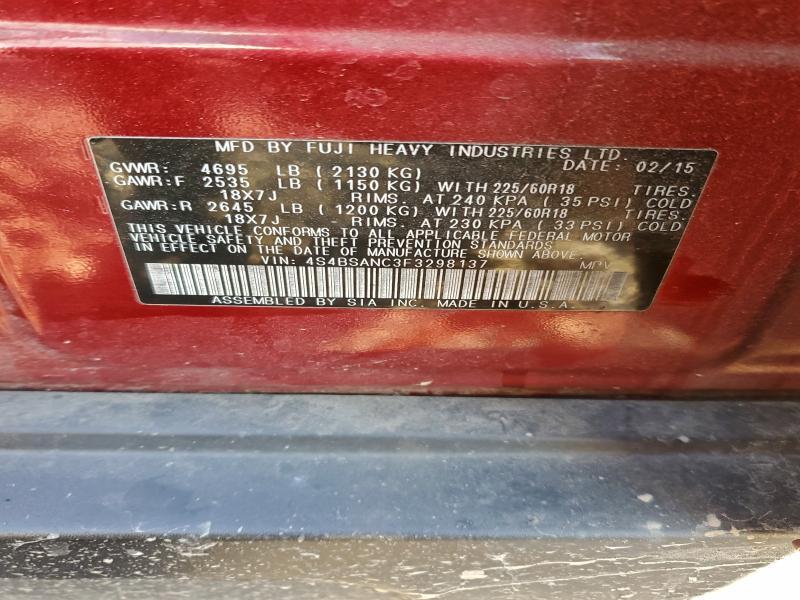 2015 Subaru Outback 2.5i Limited